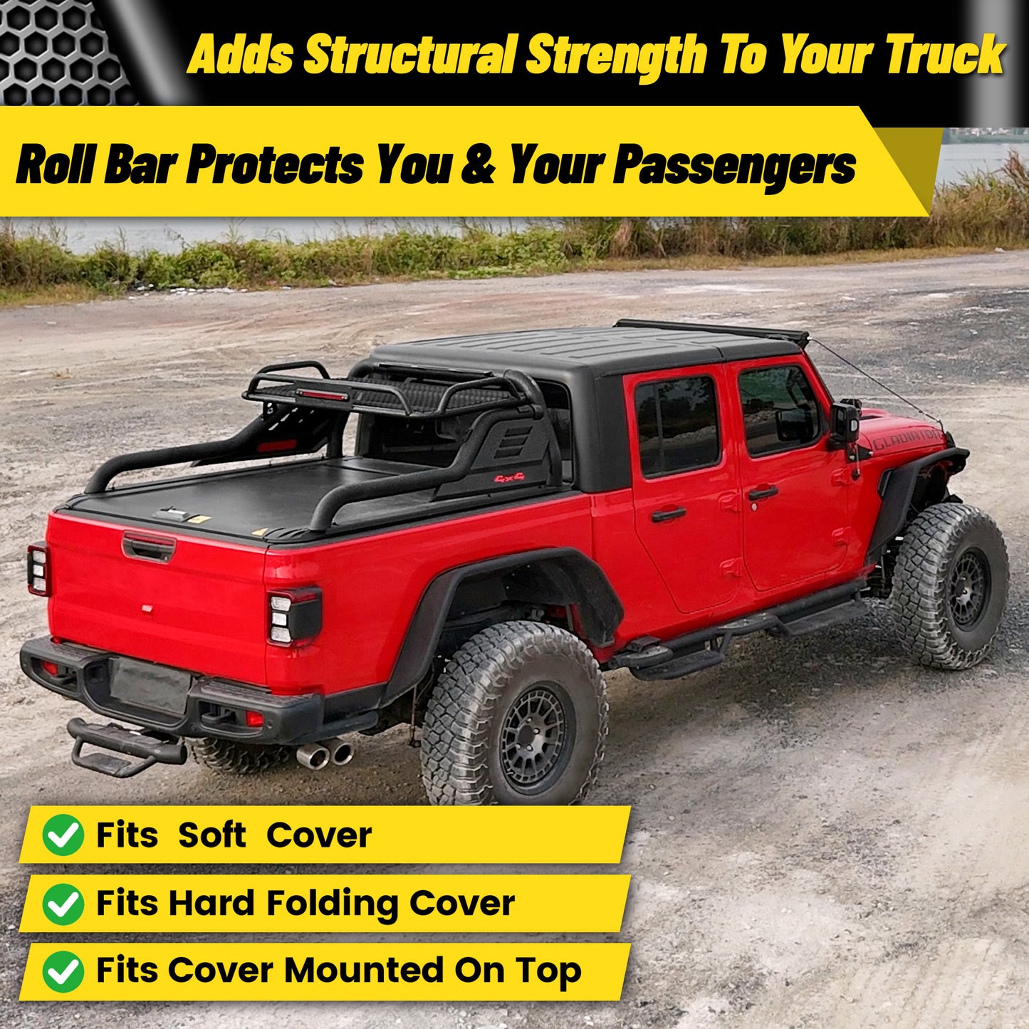Heavy Duty Roll Bar & Cargo Basket