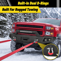 ATEAFB051 Front Bumper Built-In Dual D-Rings for Rugged Towing