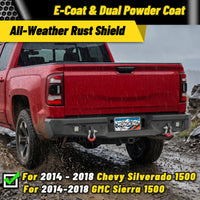 ATEAFB053 Rear Bumper Fitment E-Coat Dual Powder Coat Rust Shield