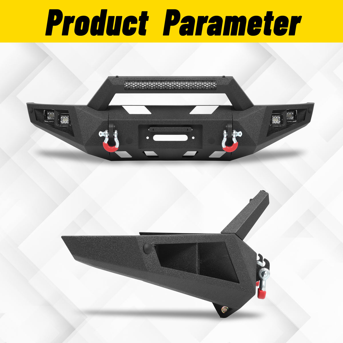 ATEAFB054 F-150 Front Bumper Product Parameter Image