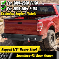 ATEAFB058 F-150 Rear Bumper Fitment 2004-2014 Excludes Raptor