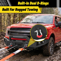 ATEAFB059 F-150 Front Bumper Built-In Dual D-Rings