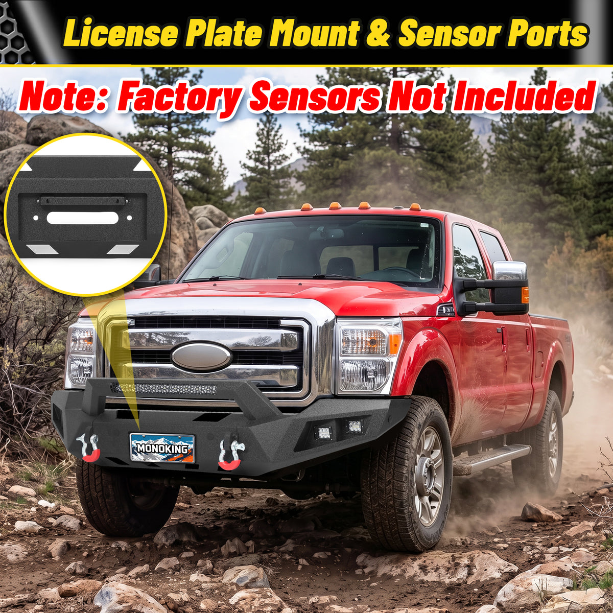 ATEAFB062 F-250 F-350 F-450 2011-2016 Front Bumper Image 4