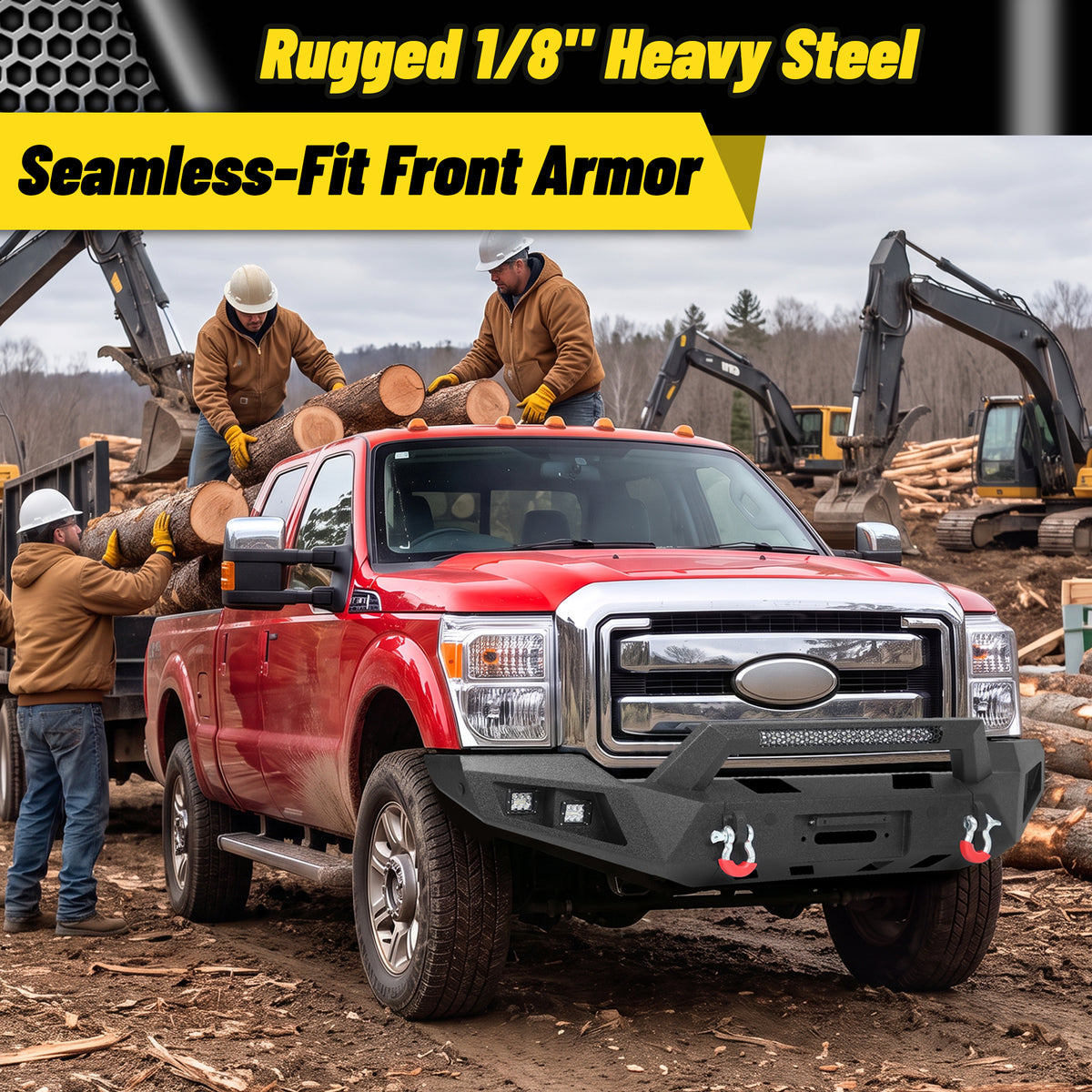 ATEAFB062 F-250 F-350 F-450 2011-2016 Front Bumper Image 6