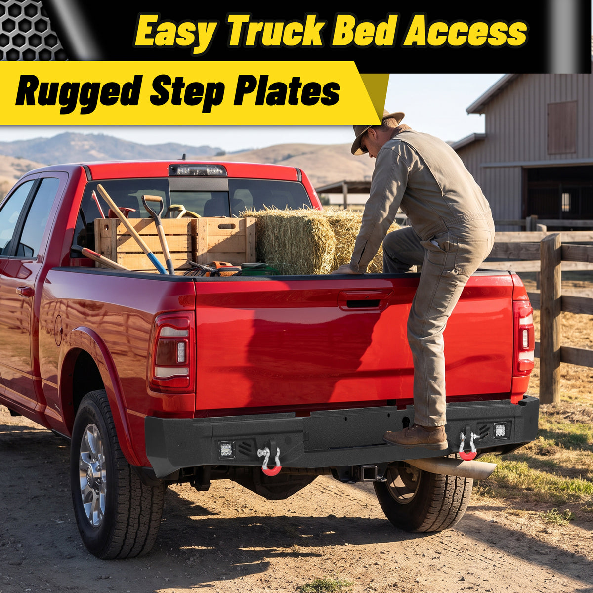 ATEAFB063 Ram 2500 2019-2024 Rear Bumper Image 4