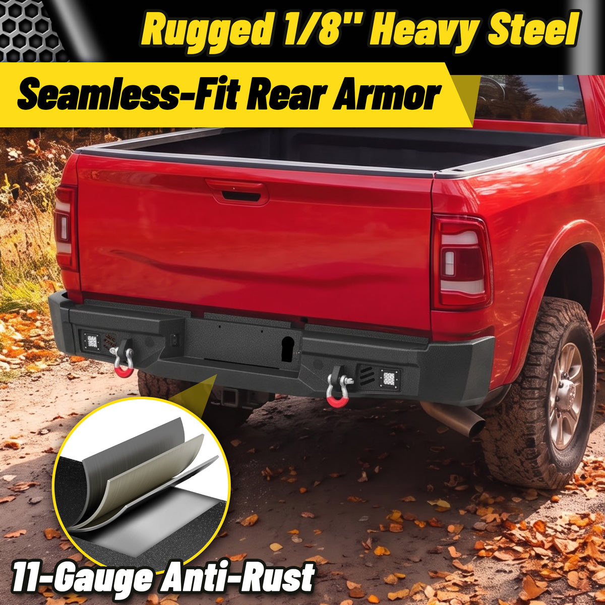 ATEAFB063 Ram 2500 2019-2024 Rear Bumper Image 5
