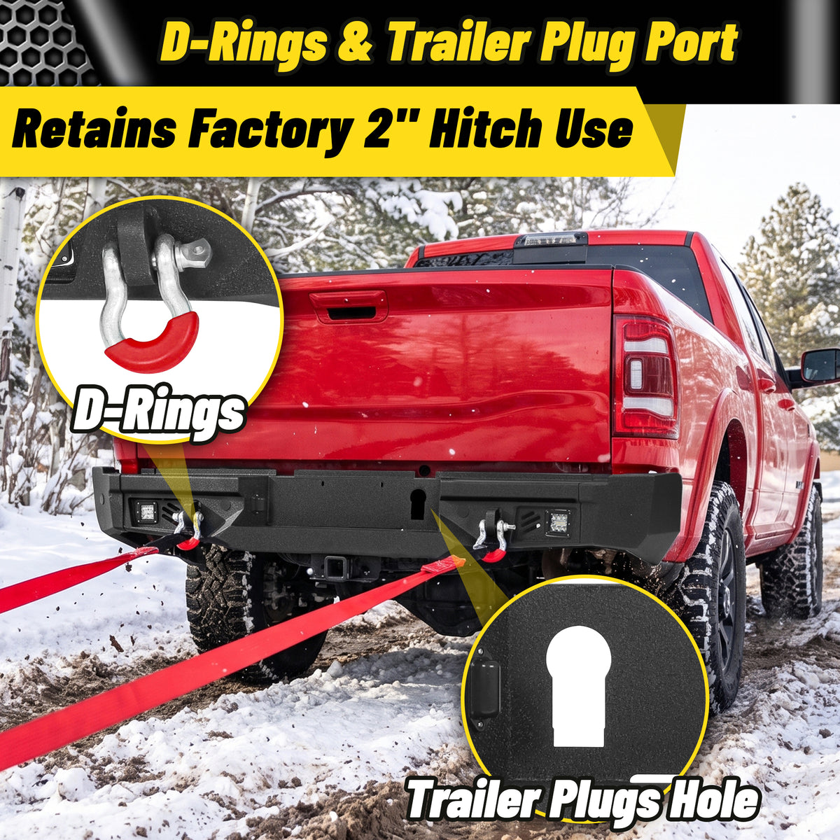ATEAFB063 Ram 2500 2019-2024 Rear Bumper Image 7