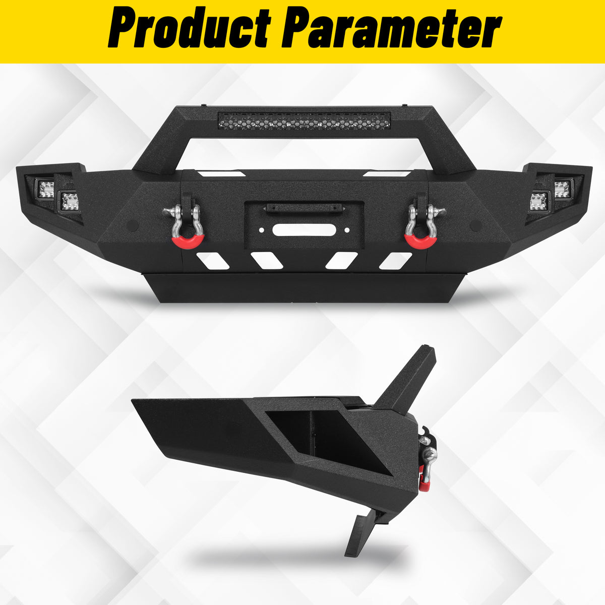 ATEAFB066-A/B Ram 2500 3500 Front Bumper Product Parameter Image
