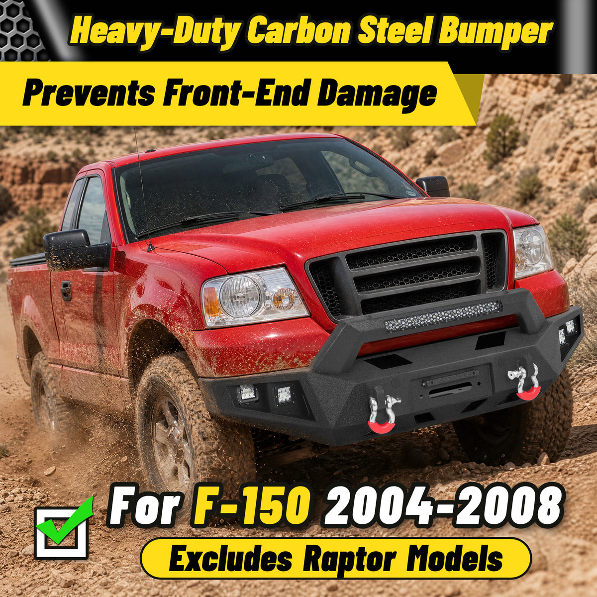 ATEAFB068-A/B F150 2004-2008 Front Bumper Image 2
