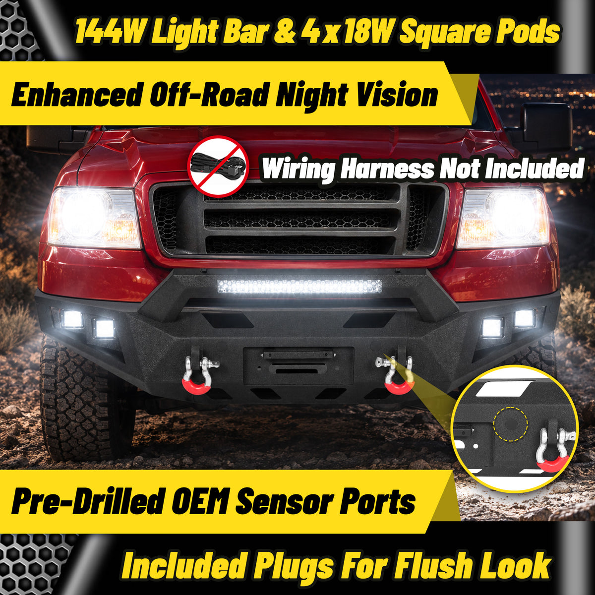 ATEAFB068-A/B F150 2004-2008 Front Bumper Image 3