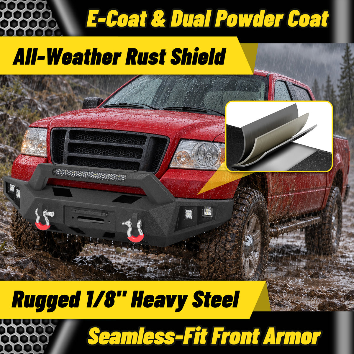 ATEAFB068-A/B F150 2004-2008 Front Bumper Image 4