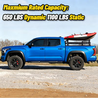 ATEATBR03 Truck Bed Rack Maximum Rated Capacity 650 lbs Dynamic 1100 lbs Static