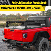 14'' ~ 17'' Low Profile Truck Bed Racks with USA Flag Design & 2 Crossbars For Toyota Tacoma/Tundra