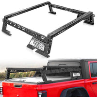 14'' ~ 17'' Low Profile Truck Bed Racks with USA Flag Design & 2 Crossbars For Toyota Tacoma/Tundra