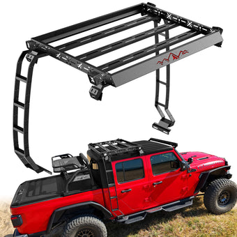 compare product For 2020-2026 Jeep Gladiator JT Cargo Basket with Dual Ladders