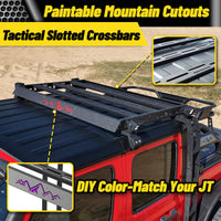 For 2020-2026 Jeep Gladiator JT Cargo Basket with Dual Ladders
