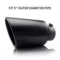 5" Inlet 8" Outlet 15" Overall Length，Clamp-On Design Universal