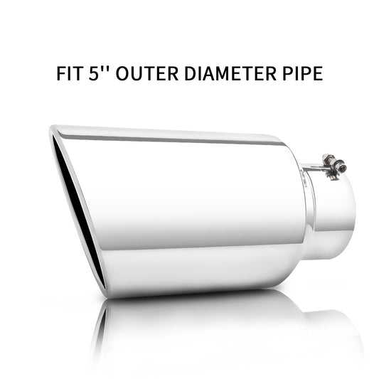 5" Inlet 8" Outlet 15" Overall Length，Bolt-On Design Universal