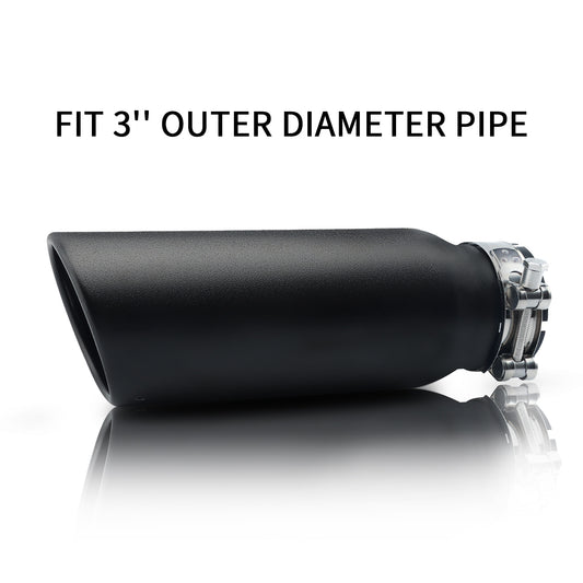 3" Inlet 4" Outlet 12" Overall Length，Clamp-On Design Universal