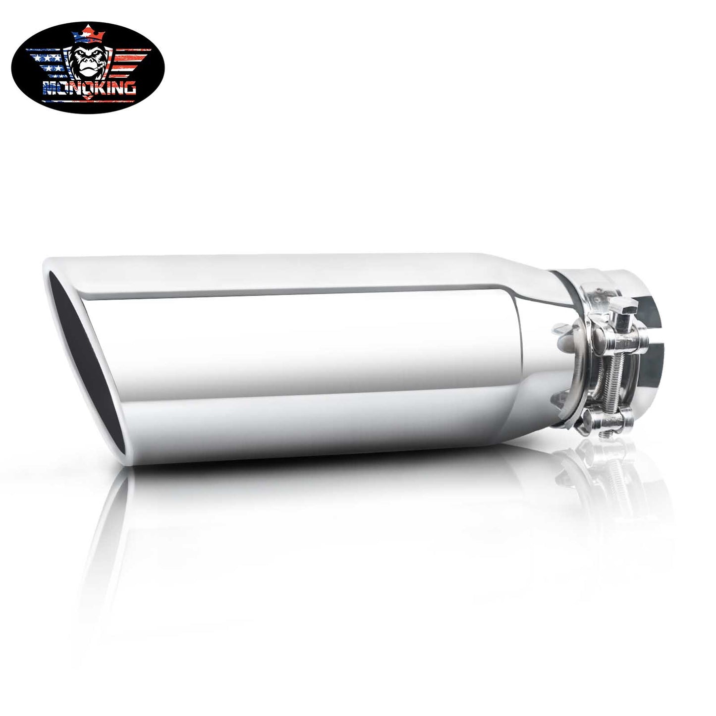 3" Inlet 4" Outlet 12" Overall Length，Clamp-On Design Universal