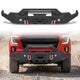 GMC Sierra 1500 2019-2022 Front Bumper|11-Gauge Carbon Steel, Integrated Winch Plate, D-Rings, LED Lights & License Plate Mount