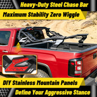 Universal Heavy-Duty Steel Chase Bar with Integrated Third Brake Light