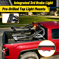 Universal Heavy-Duty Steel Chase Bar with Integrated Third Brake Light