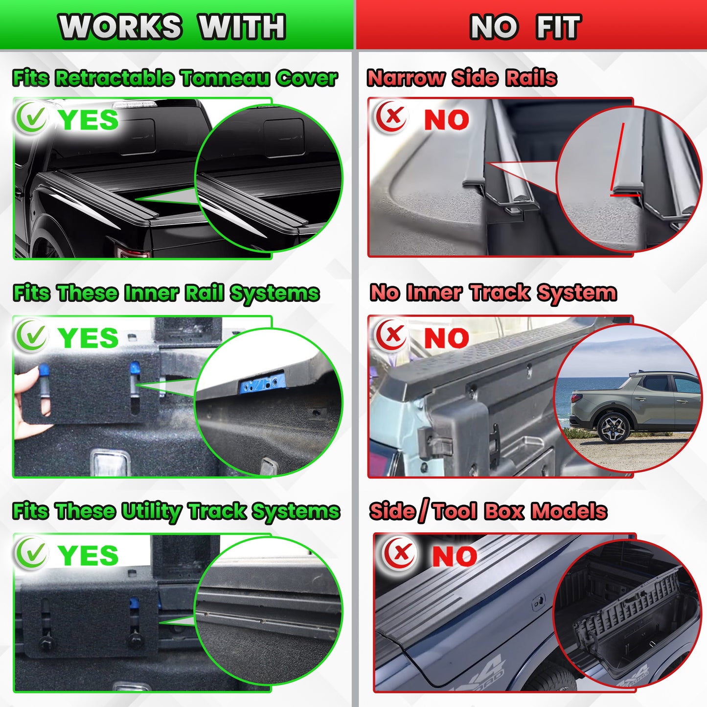 Heavy Duty Roll Bar For Mid Size  Pickup Truck with Brake Light and Support Rods