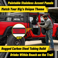 MONOKING 4PCS Battle Axe Styling Half Doors for 2018-2026 Wrangler JL  4-Door