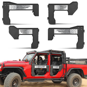 compare product MONOKING 4PCS Battle Axe Styling Half Doors for 2018-2026 Wrangler JL  4-Door