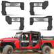 MONOKING 4PCS Battle Axe Styling Half Doors for 2018-2026 Wrangler JL  4-Door