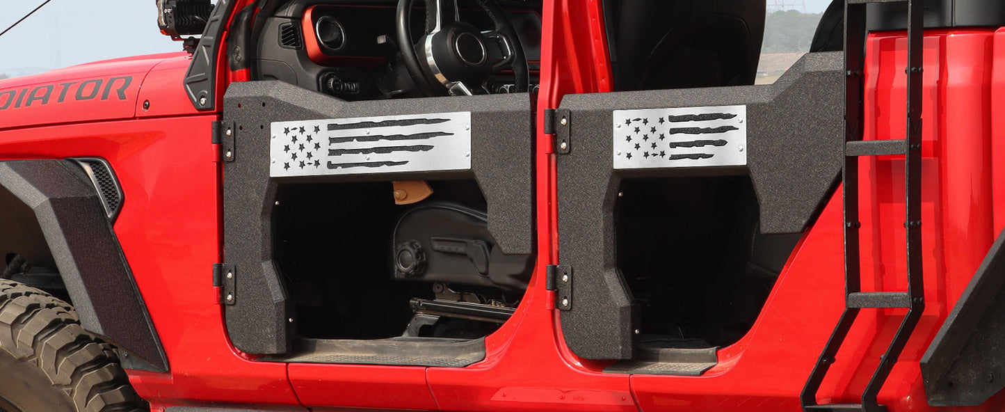 MONOKING 4PCS Battle Axe Styling Half Doors for 2018-2026 Wrangler JL  4-Door