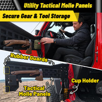 MONOKING 4PCS Battle Axe Styling Half Doors for 2018-2026 Wrangler JL  4-Door