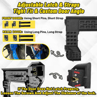 MONOKING 4PCS Battle Axe Styling Half Doors for 2018-2026 Wrangler JL  4-Door