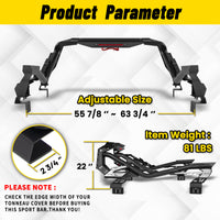 Universal Heavy-Duty Steel Chase Bar with Integrated Third Brake Light