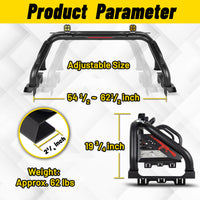 Roll Bar for Mid Size Pickup Truck with Triple Integrated Grab Handles and Pod Light Mounts