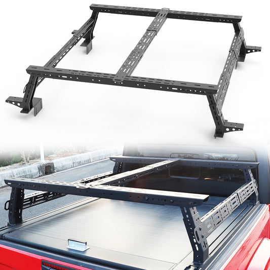 14"~17" Low Profile Bed Racks with Sidebars For Chevy / GMC Silverado / Colorado / Sierra / Canyon