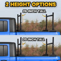 MONOKING Universal 18"-26" Round Tube Steel Truck Bed Rack