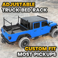 MONOKING Universal 18"-26" Round Tube Steel Truck Bed Rack