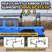 MONOKING Universal 18"-26" Round Tube Steel Truck Bed Rack