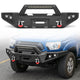 Toyota Tacoma 05-15 2nd Gen Front Bumper|Direct Bolt-On, No Drill, Carbon Steel Off-Road & Trail Armor, LED Light Bar＆Dual D-rings