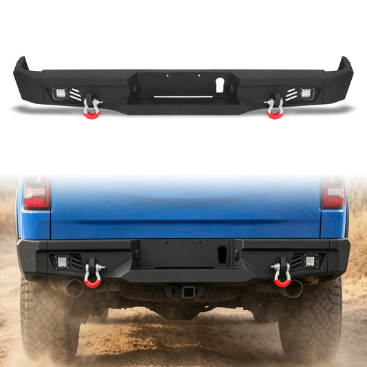 Ram 1500 09-18 & 19-24 Classic Rear Bumper|Direct Bolt-On, No Drill, Winch Plate & Recovery D-Rings