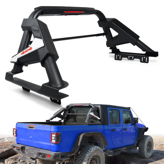 Roll Bar with Chase Rack Sport Bar for Mid-Size Truck – Single Tube Design