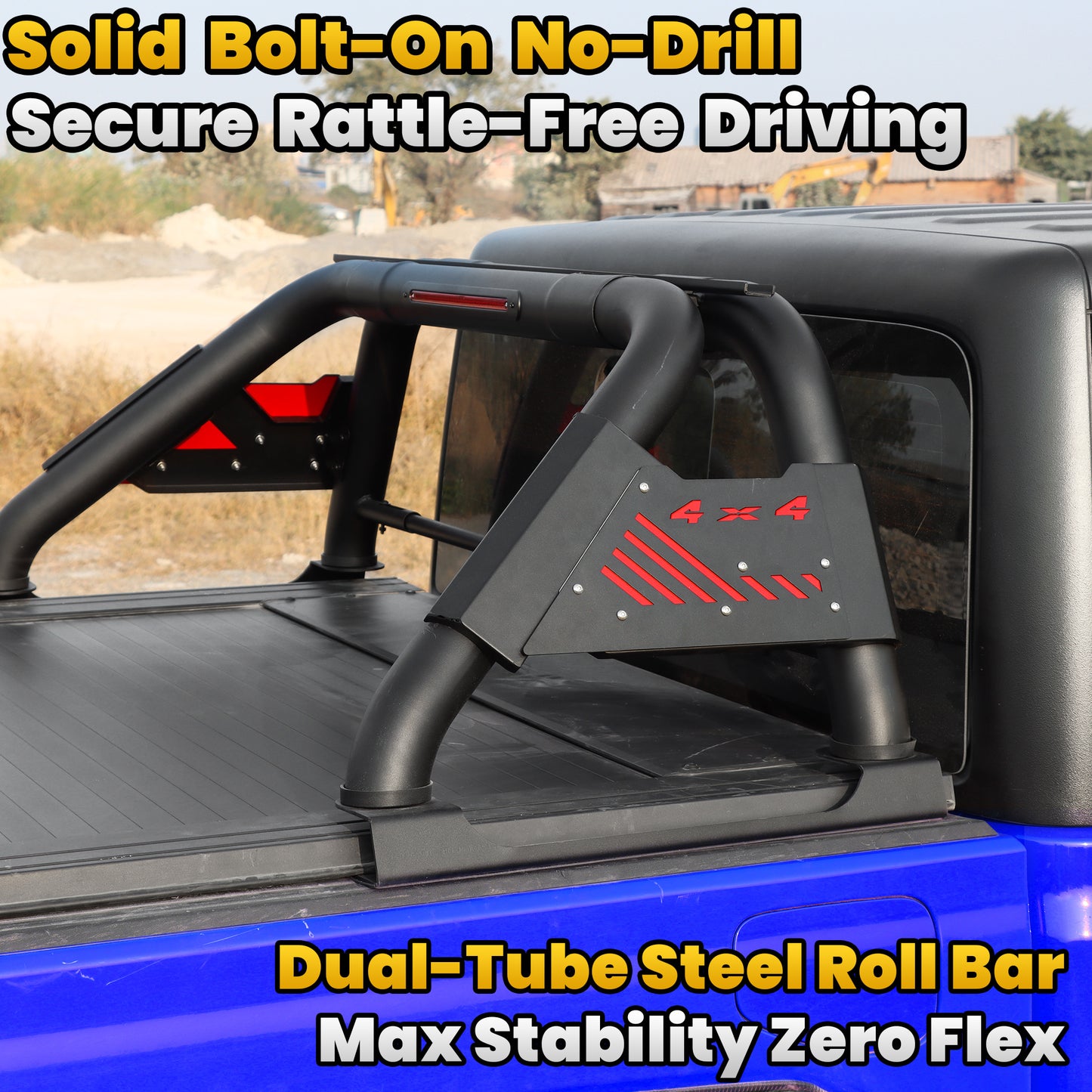 Sport Roll Bar for Mid Size Pickup Truck with Brake Light