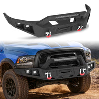 Ram 1500 Rebel 15-18 Front Bumper|Bolt-On, No Drilling, Off-Road Armor, LED Light Bar & D-Rings