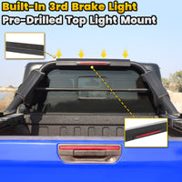 Roll Bar with Chase Rack Sport Bar for Mid-Size Truck – Single Tube Design