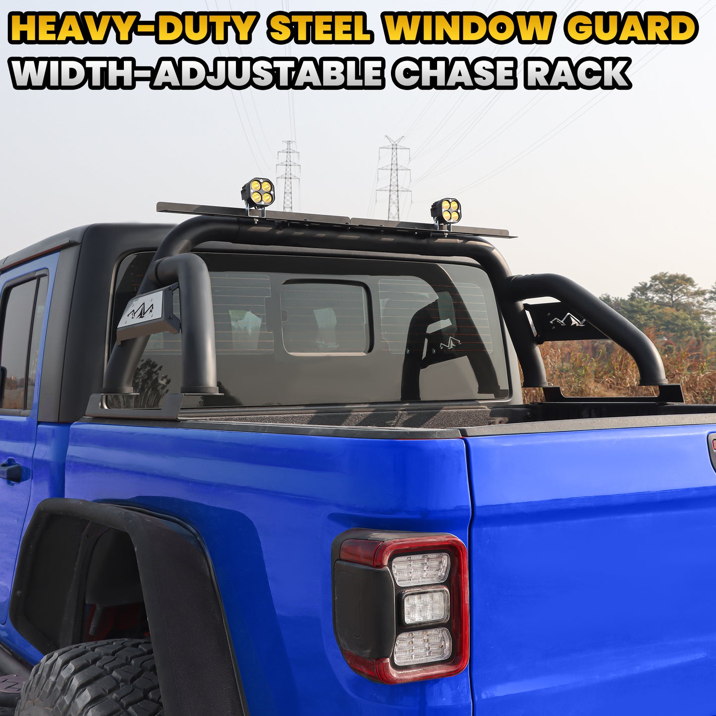 Universal Double Tube High Strength Roll Bar- Full ＆ Midsize Truck