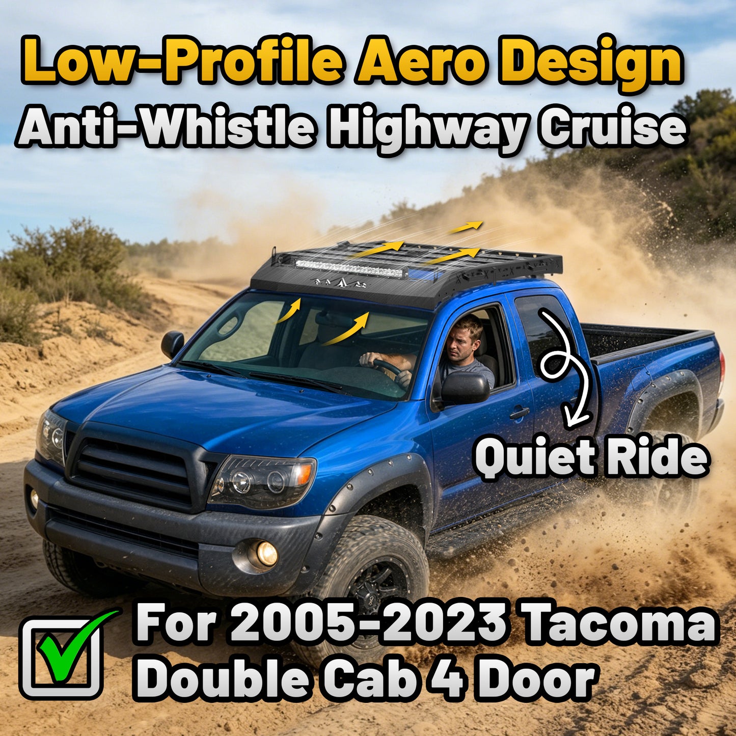 Toyota Tacoma 2005-2023 Roof Cargo Basket