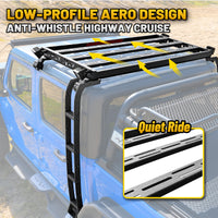 For 2020-2026 Jeep Gladiator JT Cargo Basket with Dual Ladders