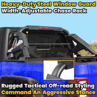 Roll Bar with Chase Rack Sport Bar for Mid-Size Truck – Single Tube Design